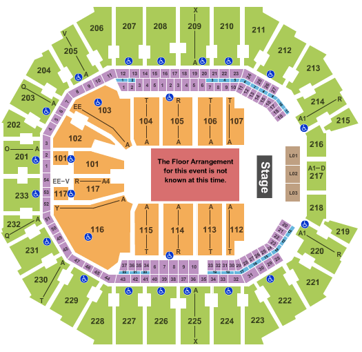 Spectrum Center Benson Boone Seating Chart